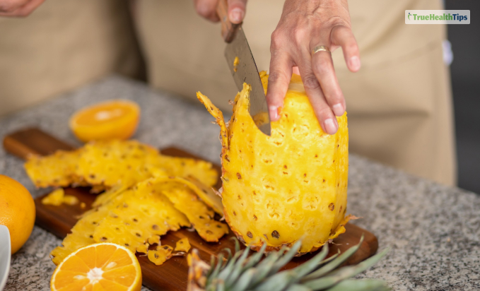 Wash your pineapple skin properly