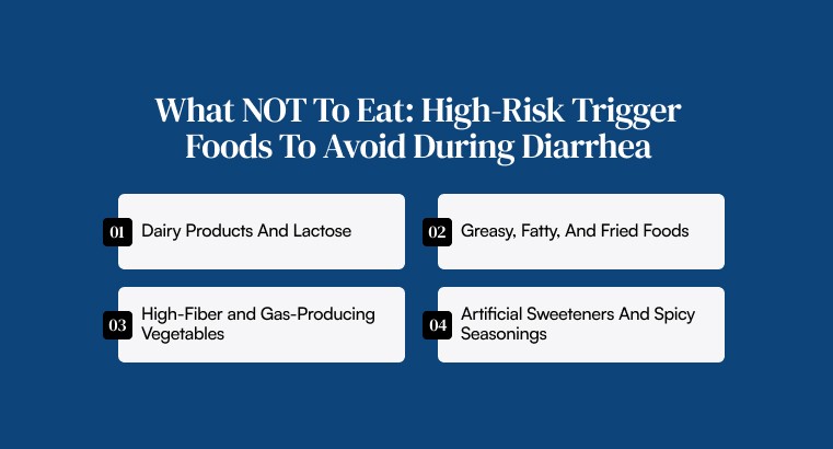 High-Risk Trigger Foods To Avoid During Diarrhea